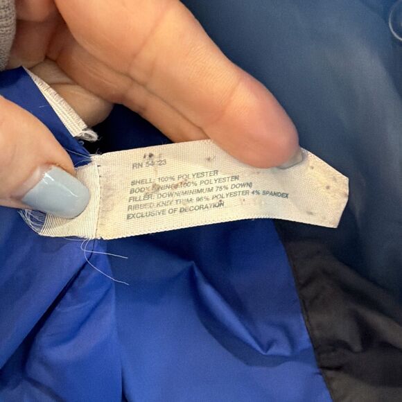 Gap Women Down Hooded Puffer Jacket Mid-Length Black XS - Picture 6 of 7